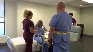 Physical Therapy Transfer Training  How To Transfer From Wheelchair To Bed [upl. by Westlund]