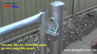 Gate Latch 2 way for round pipe and square [upl. by Lambert]