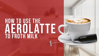 How To Use the AeroLatte To Froth Milk [upl. by Gerald]