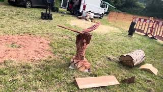 A fabulous range of wooden sculpture at Caerleon festival 2024 [upl. by Ragland198]